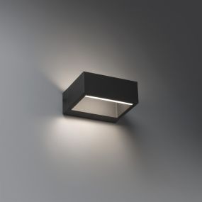 Faro Alp - Wandleuchte - 15 x 13 x 6 cm - 8W LED inkl. - IP54 - dunkelgrau