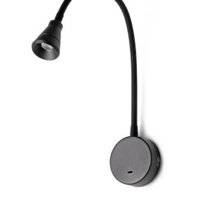 Faro Bell - Wandleuchte mit Schalter - 4 x 50 x 4 cm - 3W LED inkl. - mattschwarz