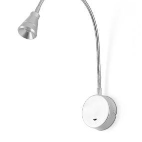 Faro Bel - Wandleuchte mit Schalter - 4 x 50 x 4 cm - 3W LED inkl. - Chrom poliert