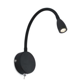 Faro Loke - Wandleuchte mit Schalter - 3 x 32 cm - 3W LED inkl. - mattschwarz