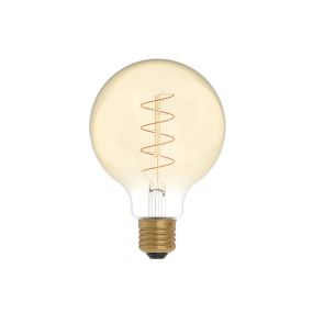 LED-Filamentlampe Creative Cables - Ø 9,5 x 14 cm - E27 - 4W dimmbar - 1800K - bernstein