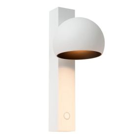 Lucide Esfera - Wandleuchte mit Touch-Dimmer - 14 x 10 x 25 cm - 9W dimmbare LED inkl. - weiß