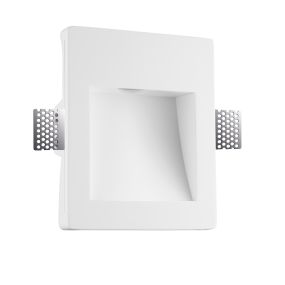 Nova Luce Cirocco - Wandeinbauleuchte - 17 x 14 cm - 1W LED inkl. - weißer Putz