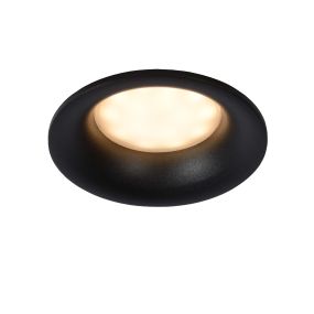 Lucide Ziva - Einbauspot - Ø 84 mm, Ø 75 mm Einbaugröße - IP44 - schwarz