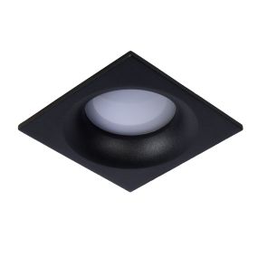 Lucide Ziva - Einbauspot - 85 x 85 mm, Ø 75 mm Einbaugröße - IP44 - schwarz