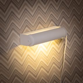 ETH Rondo - wandleuchte mit schalter - 5 x 8,5 x 24 cm - weiß