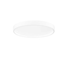 Nova Luce Istos - Deckenleuchte - Ø 50 x 5 cm - 38W dimmbar LED inkl. - Sand Weiß