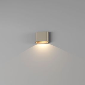 Artdelight Diaz 1L - Wandleuchte - 14,5 x 12 x 3,8 cm - 6W LED inkl. - IP54 - champagner