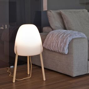 New Garden Rocket 70 - Stehleuchte für den Außenbereich - Ø43 x 70 cm - 7W dimmbare LED inkl. - IP65 - weiß
