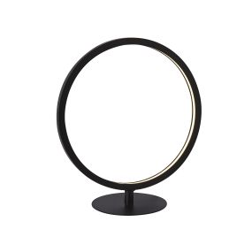 Searchlight Cirque - Tischleuchte - 30 x 15 x 33 cm - 12W dimmbare LED inkl - matt schwarz und weiß