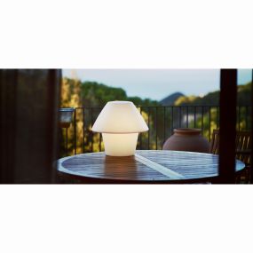 Faro Versus - Tischleuchte - 48 cm - IP44 - matt weiß