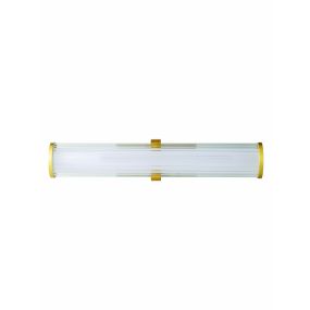 Nova Luce Hedula - wandleuchte - 42,5 x 12 x 8,2 cm - 13W LED inkl. - IP44 - Sand Gold
