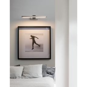 Nova Luce Marnell - Wandleuchte - 37,6 x 20,5 x 5,5 cm - 12W LED inkl. - vernickelt