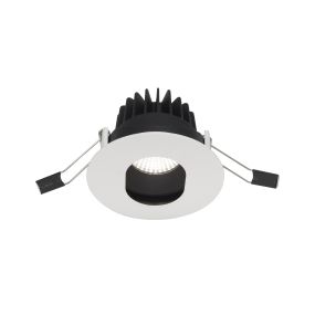 Nova Luce Lazio - Einbaustrahler - Ø 90 mm, Ø 78 mm Einbaumaß - IP44 - weiß und schwarz
