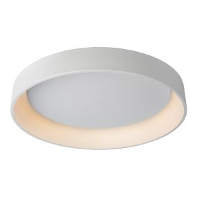 Lucide Talowe - Deckenleuchte - Ø 80 x 13 cm - 80W dimmbare LED inkl - weiß