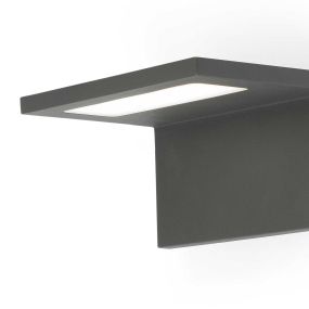 Faro Ele - Wandleuchte - 17 x 13,5 x 9 cm - 6W LED inkl. - IP54 - dunkelgrau
