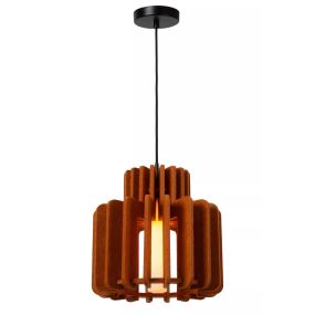 Lucide Rollo - Hängeleuchte - Ø 31 x 150 cm - terracotta