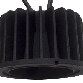 Nova Luce Cob - LED-Modul - Ø 6,3 x 3,8 cm - 10W LED inkl. nicht dimmbar - IP44 - schwarz - weiße Lichtfarbe