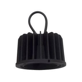 Nova Luce Cob - LED-Modul - Ø 6,3 x 3,8 cm - 10W LED inkl. nicht dimmbar - IP44 - schwarz - weiße Lichtfarbe