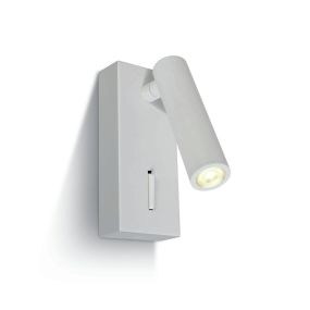 ONE Light Reading Spots - Wandleuchte mit Schalter - 5 x 2,5 x 12 cm - 3W LED inkl. - weiß