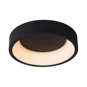 Lucide Talowe - Deckenleuchte - Ø 30 x 8 cm - 20W dimmbare LED inkl - schwarz