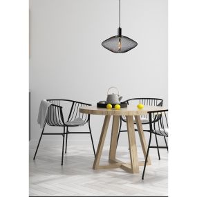 Lucide Mesh - Hängeleuchte - Ø 45 x 135 cm - schwarz