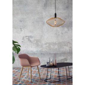 Lucide Mesh - Pendelleuchte - Ø 45 x 135 cm - matt gold