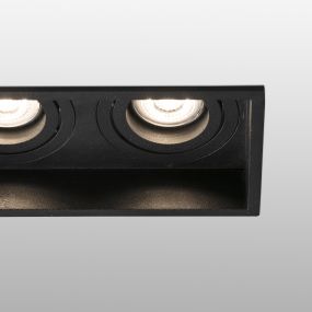 Faro Hyde - Einbaustrahler - 89 x 89 mm, 165 x 83 mm Einbaumaß - mattschwarz