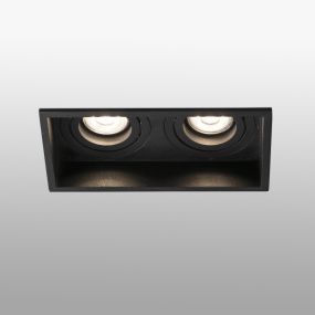 Faro Hyde - Einbaustrahler - 89 x 89 mm, 165 x 83 mm Einbaumaß - mattschwarz