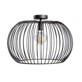 ETH Wire 2.0 - Deckenleuchte - Ø 50 x 35 cm - schwarz