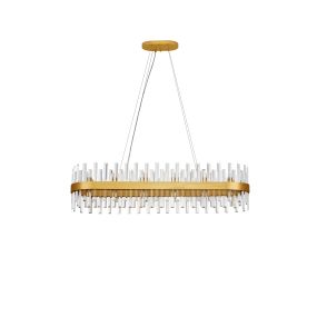 Nova Luce Crown - Hängelampe - 36 x 120 cm - Gold satiniert