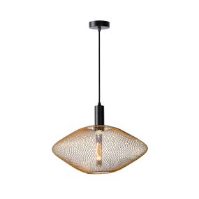 Lucide Mesh - Pendelleuchte - Ø 45 x 135 cm - matt gold