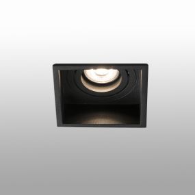 Faro Hyde - Einbaustrahler - 89 x 89 mm, 83 x 83 mm Einbaumaß - mattschwarz