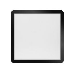 ETH Anne Square - Deckenleuchte - 40 x 40 x 2,7 cm - 3 Stufen dimmbar - 24W LED inkl. - IP44 - schwarz