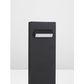 Nova Luce Zelda - Gartenleuchte - 12 x 40 x 7,2 cm - 6W LED inkl. - IP65 - Sand schwarz