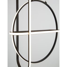 Nova Luce Arte - Hängeleuchte - 52 x 16 x 120 cm - 48,6W dimmbare LED inkl. - mattschwarz