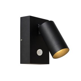 Lucide Taylor - Außenwandleuchte mit Sensor - 10 x 15 x 15,6 cm - IP44 - schwarz