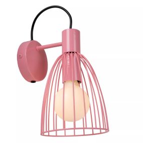 Lucide Macarons - Wandleuchte - Ø 15 x 19,5 x 29 cm - rosa