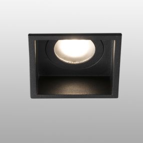 Faro Hyde - Einbaustrahler - 89 x 89 mm, 83 x 83 mm Einbaumaß - IP44 - mattschwarz