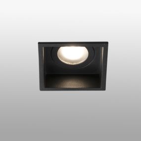 Faro Hyde - Einbaustrahler - 89 x 89 mm, 83 x 83 mm Einbaumaß - IP44 - mattschwarz