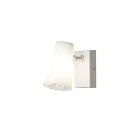 Konstsmide Fano - außenwandleuchte - 12 x 21 x 21,5 cm - LED inkl. - IP54 - weiß