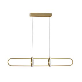 Nova Luce Arte - Hängeleuchte - 90 x 120 cm - 31,2W dimmbare LED inkl. - gold