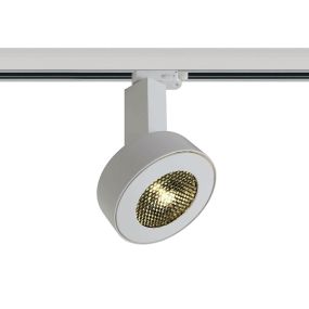 ONE Light Honeycomb - Stromschienenstrahler - 3-Phasen Stromschienensystem - Ø 14 x 24 cm - 30W LED inkl. - weiß