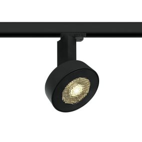 ONE Light Honeycomb - Stromschienenstrahler - 3-Phasen-Schienensystem - Ø 14 x 24 cm - 30W LED inkl. - schwarz - weiße Lichtfarbe