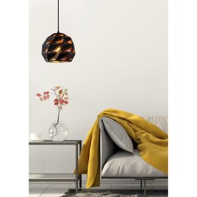 Lucide Malunga - Hängeleuchte - Ø 25 x 150 cm - schwarz