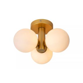 Lucide Trudy - Stehleuchte - Ø 30 x 18 cm - IP44 - matt gold/messing