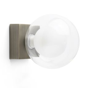 Faro Perla - Decken-/Wandleuchte - 11,5 x 15,5 x 11,5 cm - IP44 - Bronze