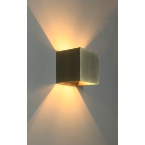 Artdelight Gymm - wandleuchte - 10 x 10 x 10 - antik bronze