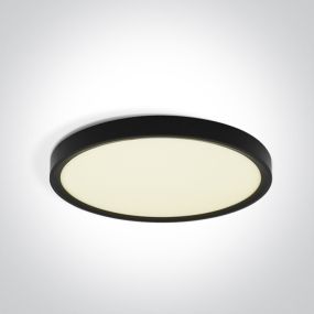 ONE Light Plafo - Deckenleuchte - Ø 30 x 2,5 cm - 24W LED inkl. - schwarz