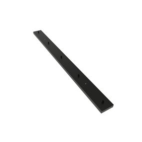 Calex - Deckenplatte für 5 Lichtpunkte - 130 x 10 cm - schwarz
